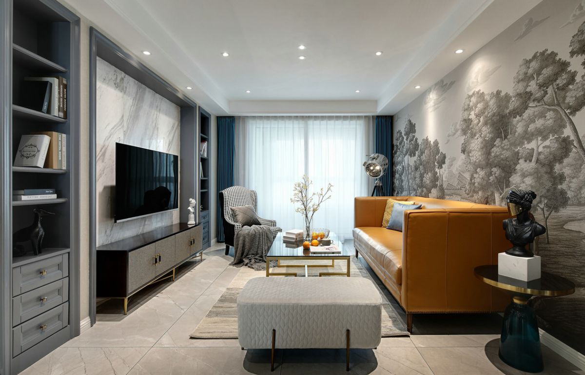 客廳無(wú)主燈裝修設(shè)計(jì)案例